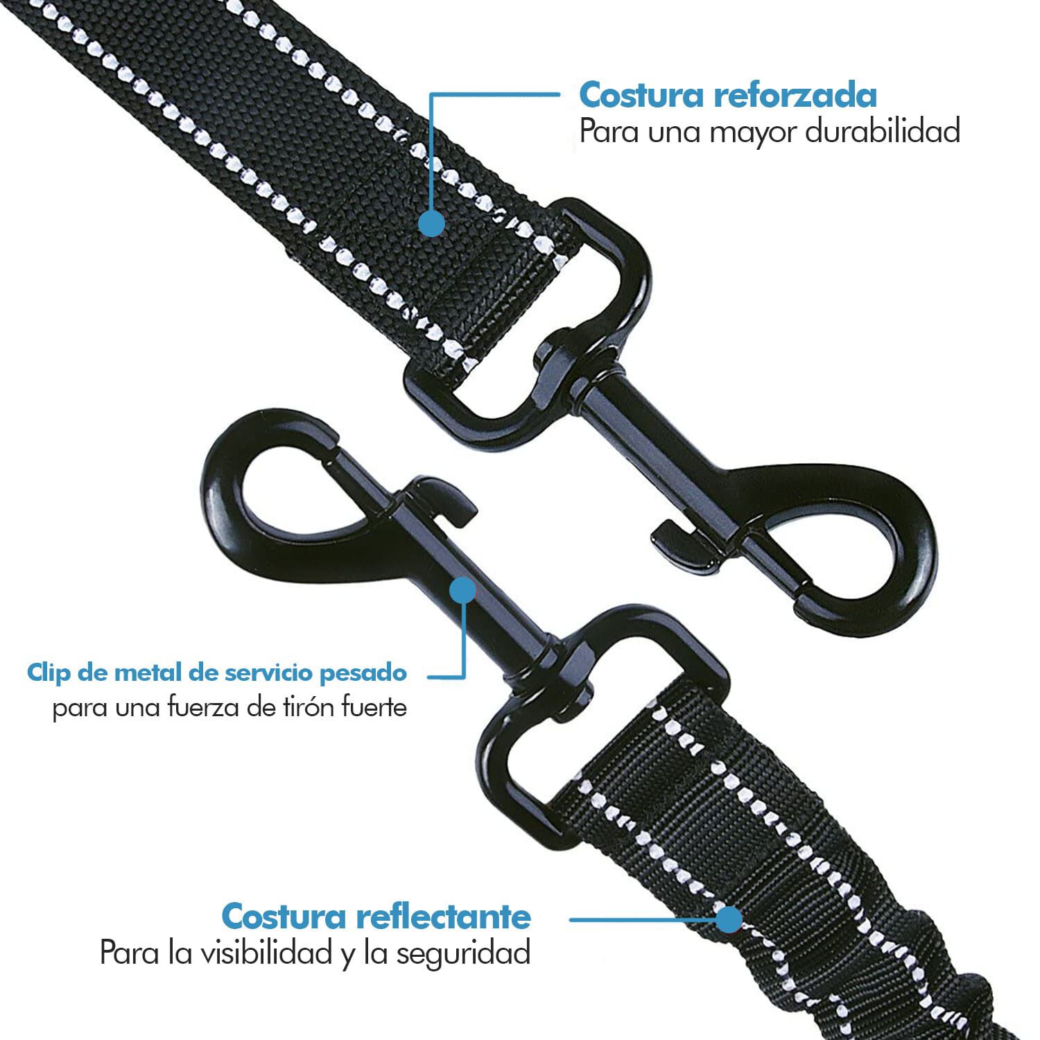 Edipets correa doble antitirones mango acolchado para perros thumbnail