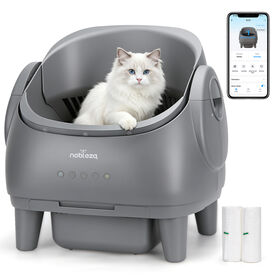 Nobleza Arenero Autolimpiable Abierto con control de app para gatos