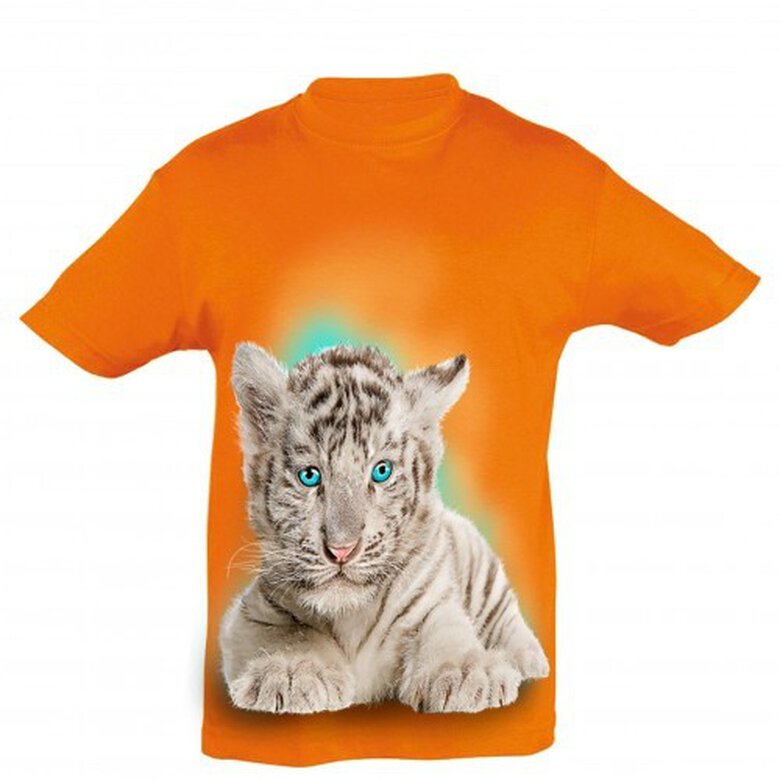 Camiseta Niño Tigre Blanco Bebé color Naranja, , large image number null