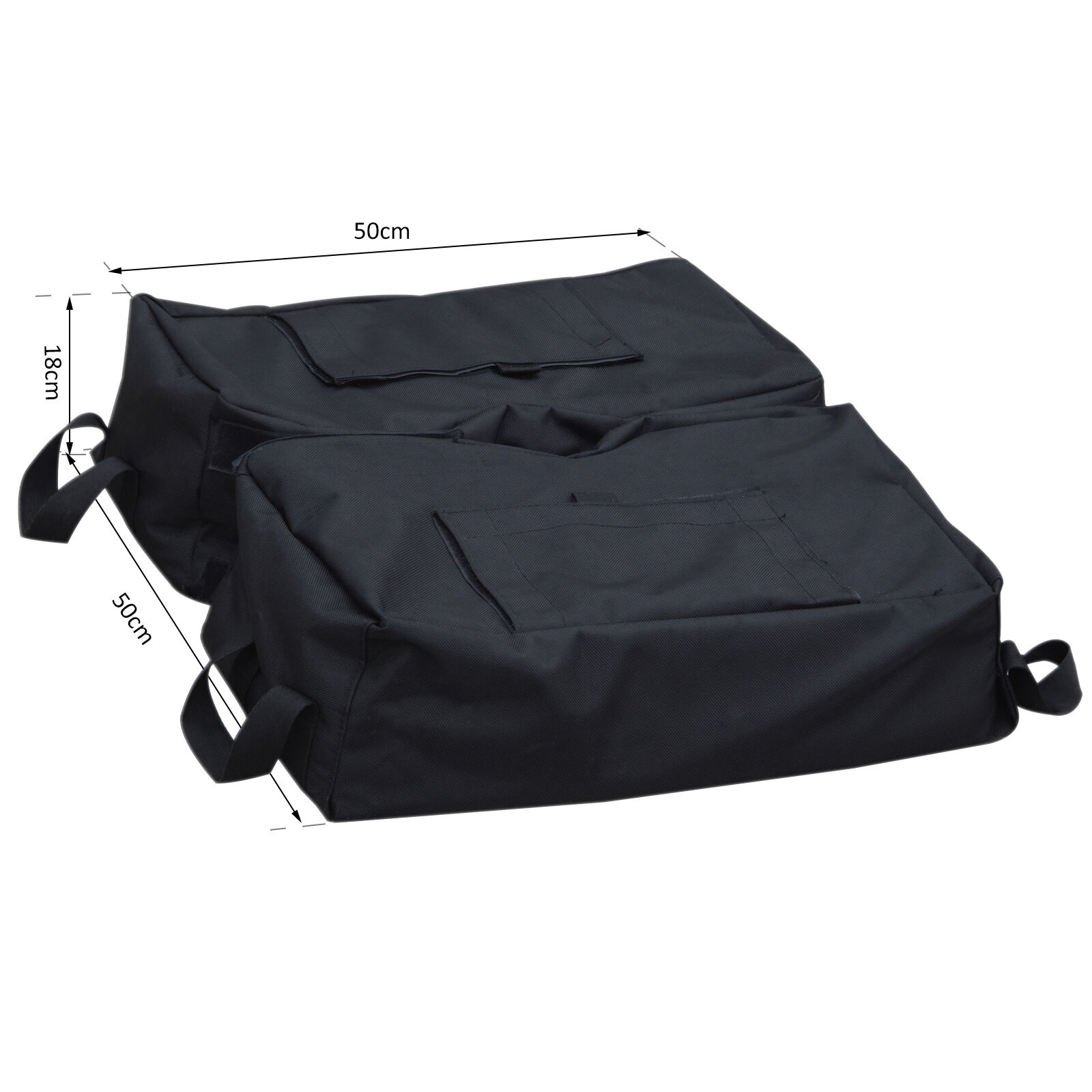 Outsunny Bolsa Arena de Peso para Base de Sombrilla Impermeable Desmontable con Pala Base Soporte de Patio Paragua Cuadrada Pesa m&aacute;x. 50kg, , large Imagen numero 3