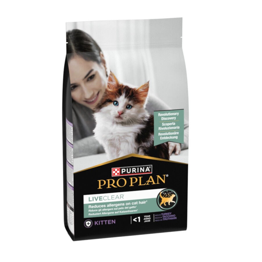 Pro Plan Live Clear Kitten menos de 1 año Pavo pienso para gatitos