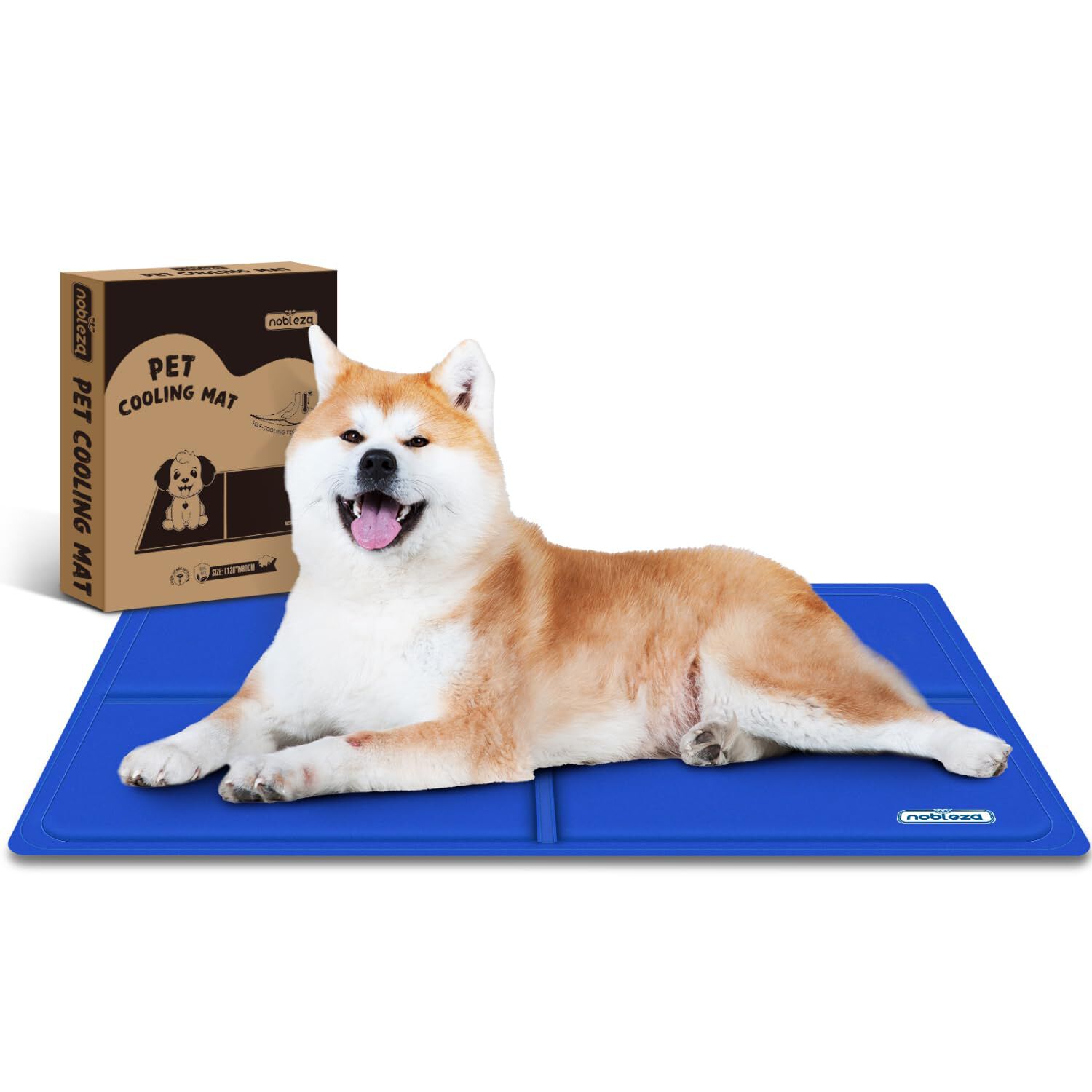 Nobleza Alfombrilla Refrescante para Perros Extra Grandes, 140*90cm, Auto Refrigerante No T&oacute;xico, Cama Ideal para Perros en Verano, XXXL, Azul, , large Imagen numero 6