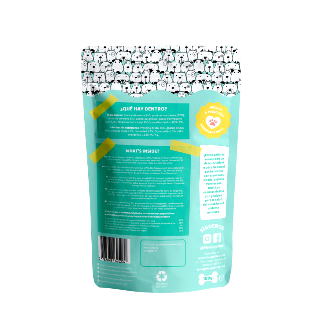 Galletas 100% naturales Flooppbites Go Veggie! para perros, , large Imagen numero 2