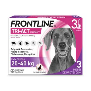 Frontline Tri-Act Pipetas Antiparasitarias para perros 20 - 40 kg
