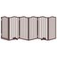 vidaXL Puerta para perros plegable 6 paneles álamo marrón roble 300 cm, , large indicador imagen numero 8