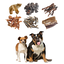 GLE PETS PACK DE SNACK NATURALES, PREMIOS PARA PERROS SALUDABLES, 6 BOLSAS VARIADAS, MORDEDORES NATURALES, CAJA MARRÓN, , large indicador imagen numero 2