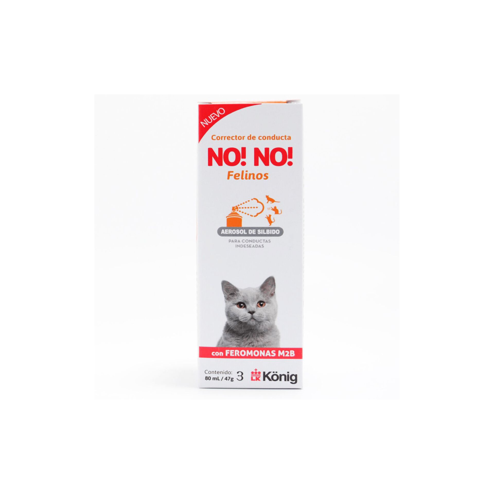 König No No Corrector De Conductas Para Gatos 82 Ml