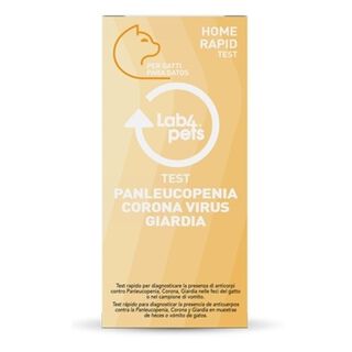 Lab4pets test rápido panleucopenia, coronavirus y giardia para gatos