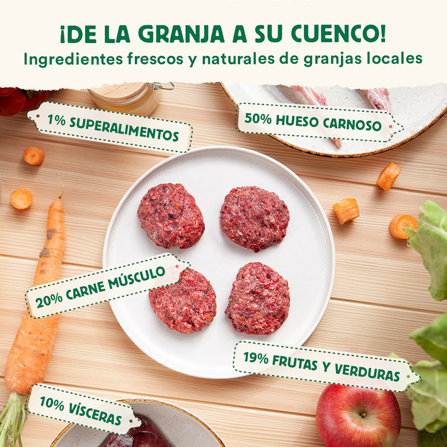 Pack de men&uacute; completo BARF para perros sabor Conejo, , large Imagen numero 3