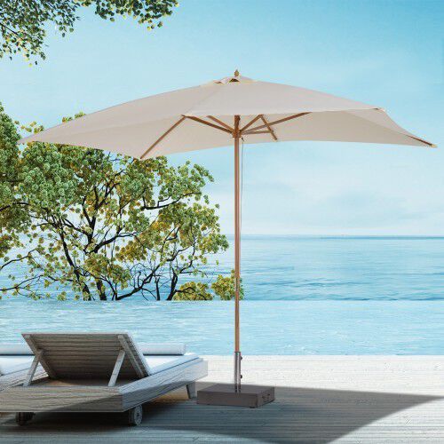 Sombrilla parasol Outsunny para jard&iacute;n color Crema, , large Imagen numero 1