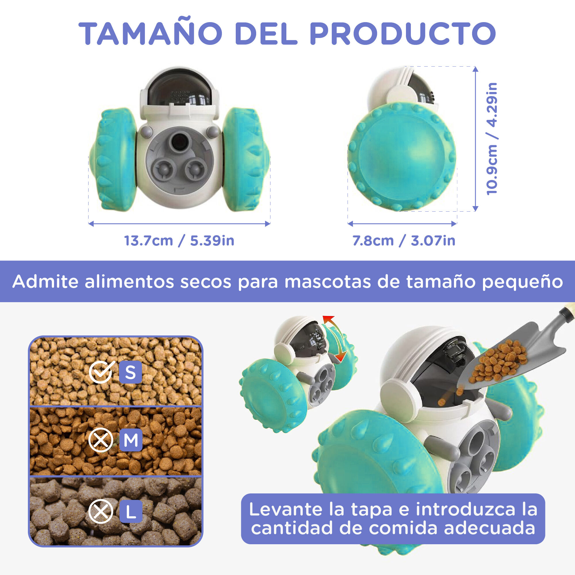 Robot con Fugas - Juguete Interactivo con premios y de inteligencia para perros, , large Imagen numero 2