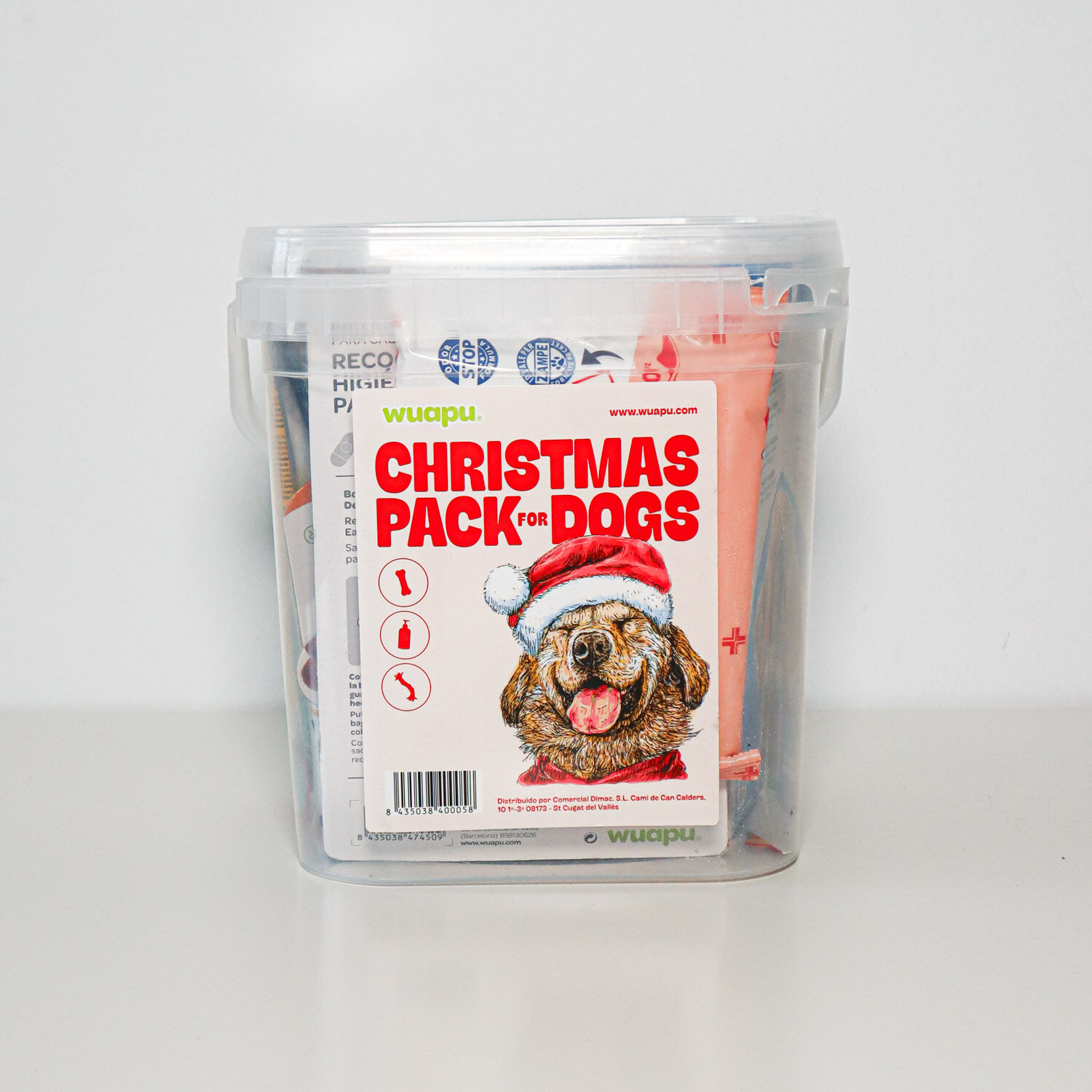 Christmas Pack para perro de Wuapu con snacks, juguetes y alimento h&uacute;medo, , large Imagen numero 4