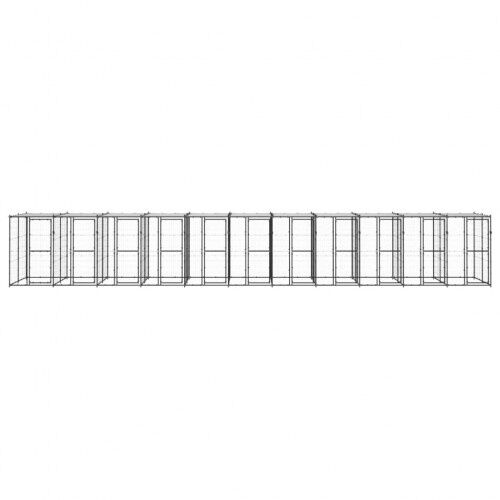 Vidaxl jaula con malla alrededor negra para mascotas thumbnail