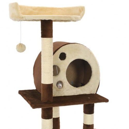 Rascador multiplataforma para gatos color Beige, , large Imagen numero 4