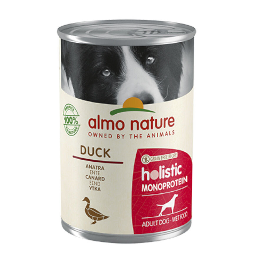 400 g Almo Nature Holistic Monoprotein pato lata para perros, , large Imagen numero 1
