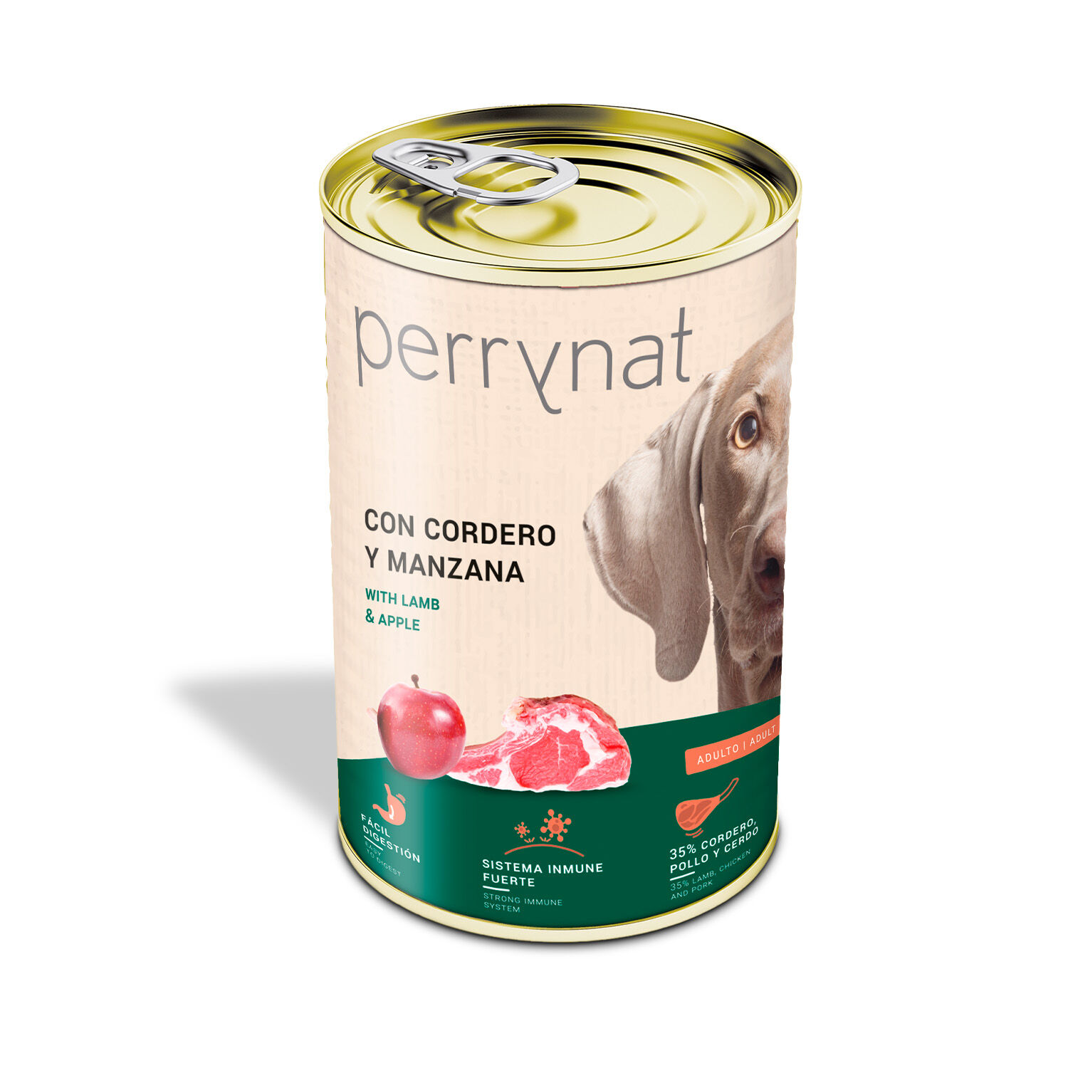 Perrynat Cordero y Manzana, 400 gr x 12 latas, , large Imagen numero 1