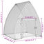vidaXL Jaula para gallinas acero galvanizado plateado 100x105x120 cm, , large indicador imagen numero 5
