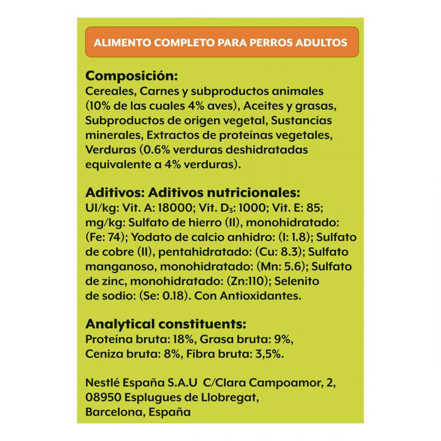 Friskies Pollo y Verduras pienso para perros thumbnail