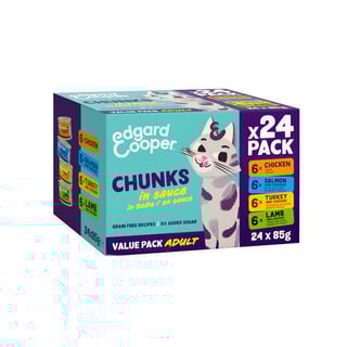 Edgard & Cooper multipack chunks comida para gatos