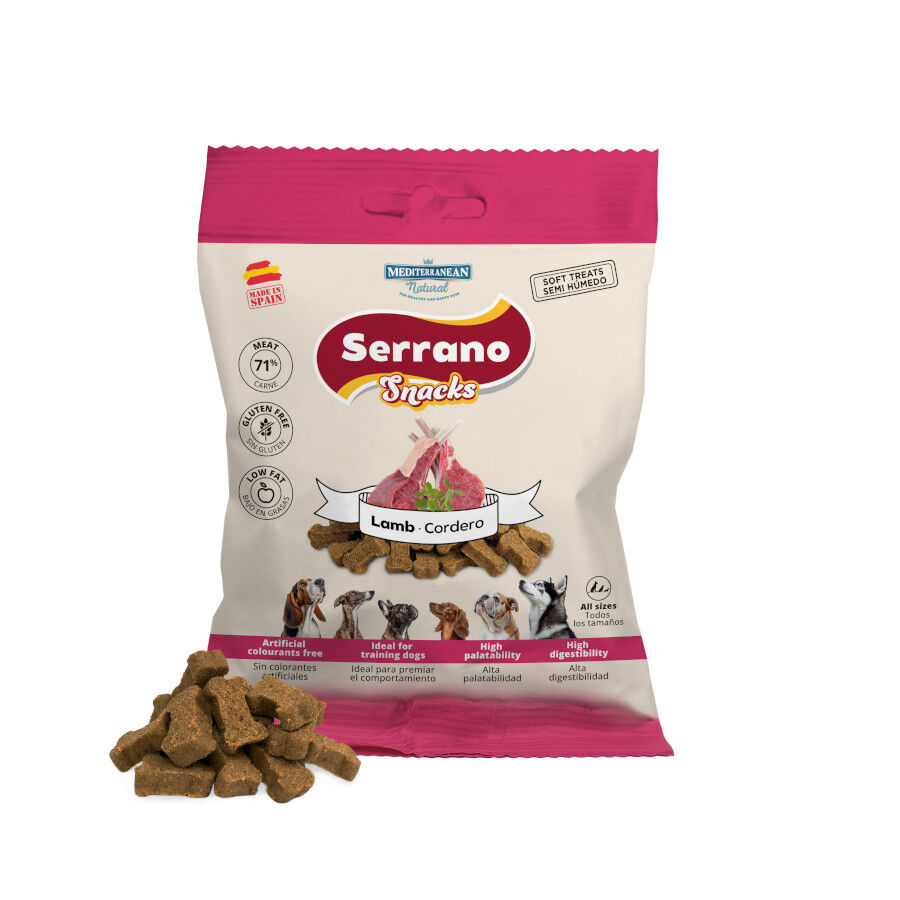 85 g Mediterranean Natural Serrano Galletas Cordero para perros, , large Imagen numero 2