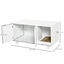 PawHut Arenero para Gatos Blanco, , large indicador imagen numero 3