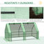 Outsunny Invernadero de Jard&iacute;n Terraza 180x90x90 cm Tipo Caseta Tubo de Acero con 2 Ventanas Enrollables Vivero Casero para Cultivo Plantas Verduras Verde, , large indicador imagen numero 5