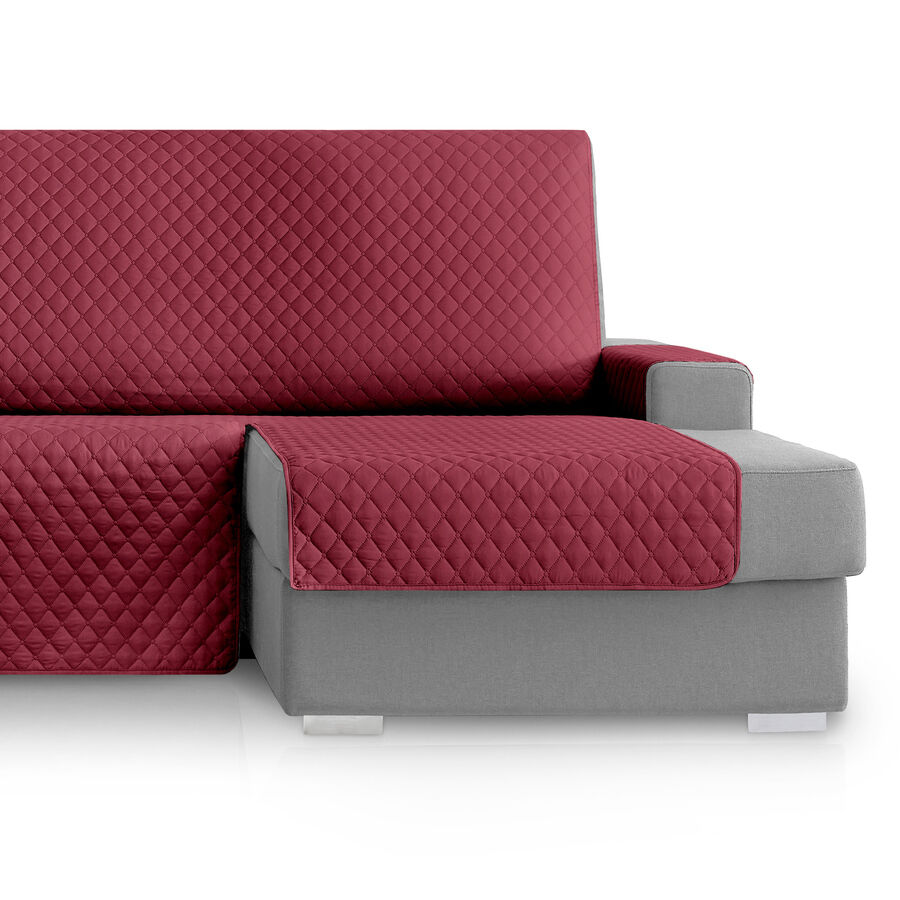 Vipalia Protector Cubresofa Rombos. Granate. Chaise Longue Derecha 240 cm, , large Imagen numero 3
