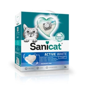 Sanicat Active White Sin Perfume arena aglomerante para gatos