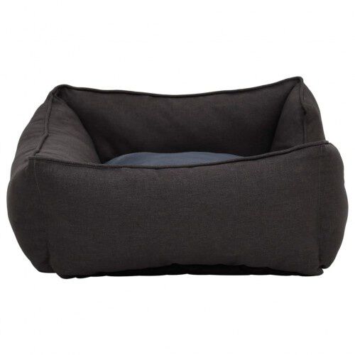 Vidaxl sof&aacute; acolchado rectangular con coj&iacute;n gris oscuro para perros, , large Imagen numero 7