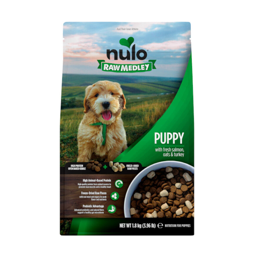 1.8 kg Nulo Raw Medley Salm&oacute;n Avena y Pavo Pienso para cachorros, , large Imagen numero 1