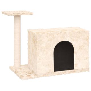 VidaXL Torre Rascador pequeño crema para gatos