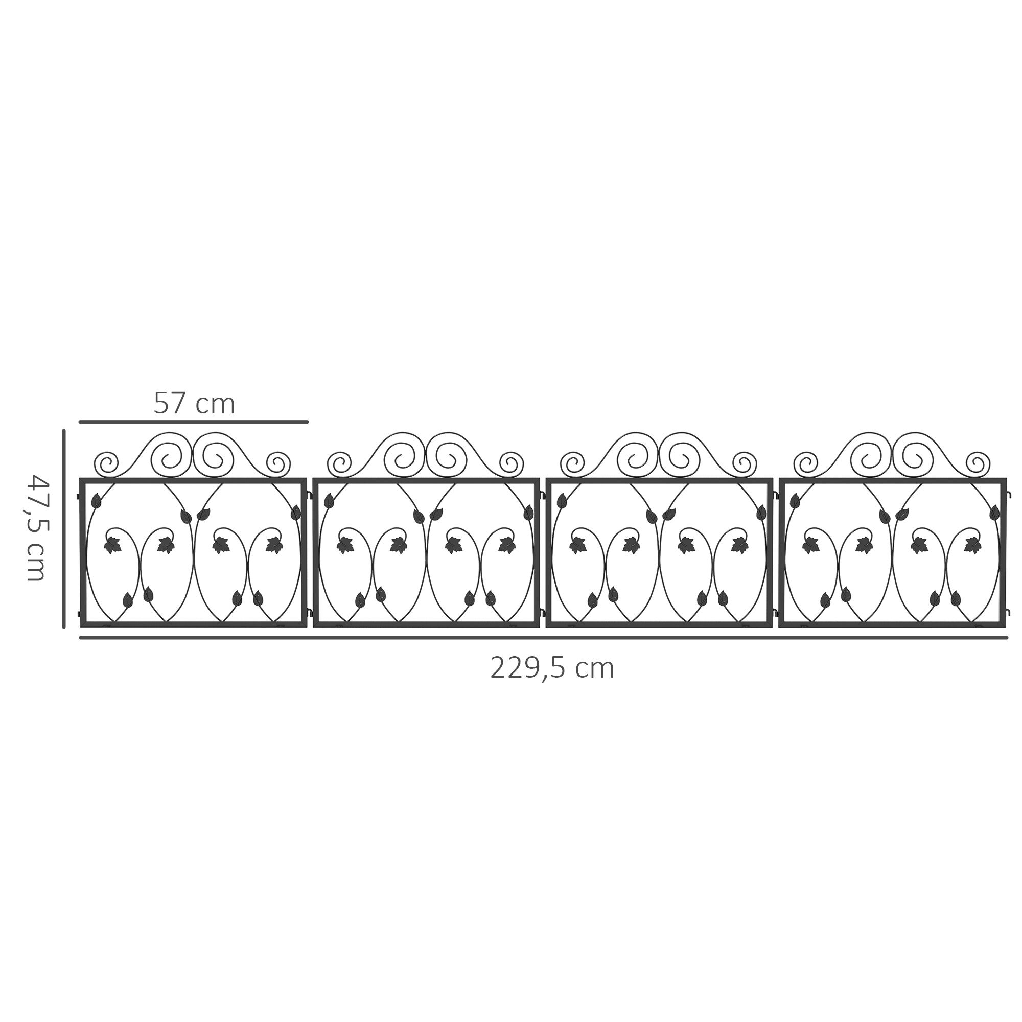 Outsunny Vallas De Jardín Negro thumbnail