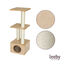 Leeby Colette DoubPost torre rascador con cama nido beige para gatos, , large indicador imagen numero 5