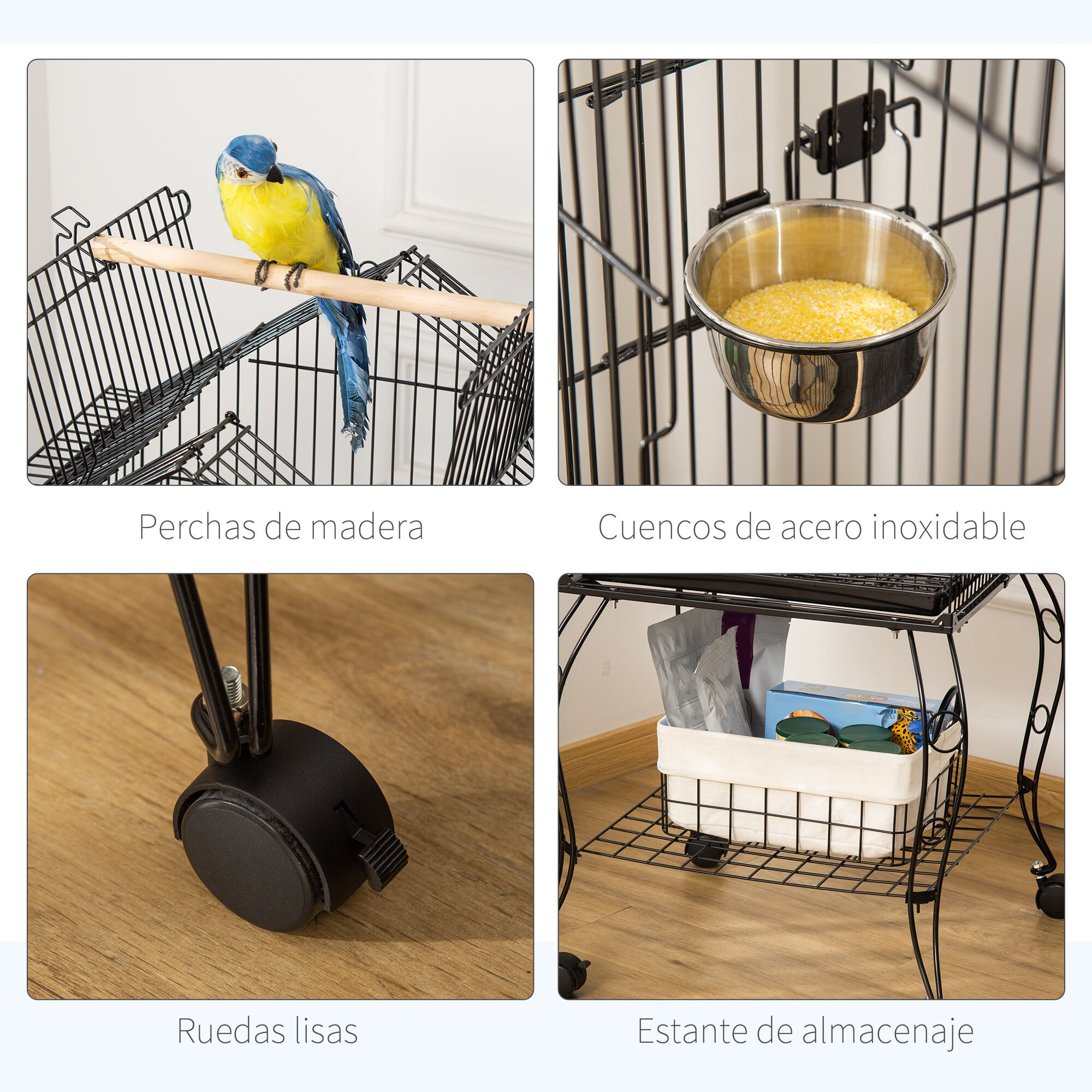 PawHut Jaula Metálica para Canarios thumbnail