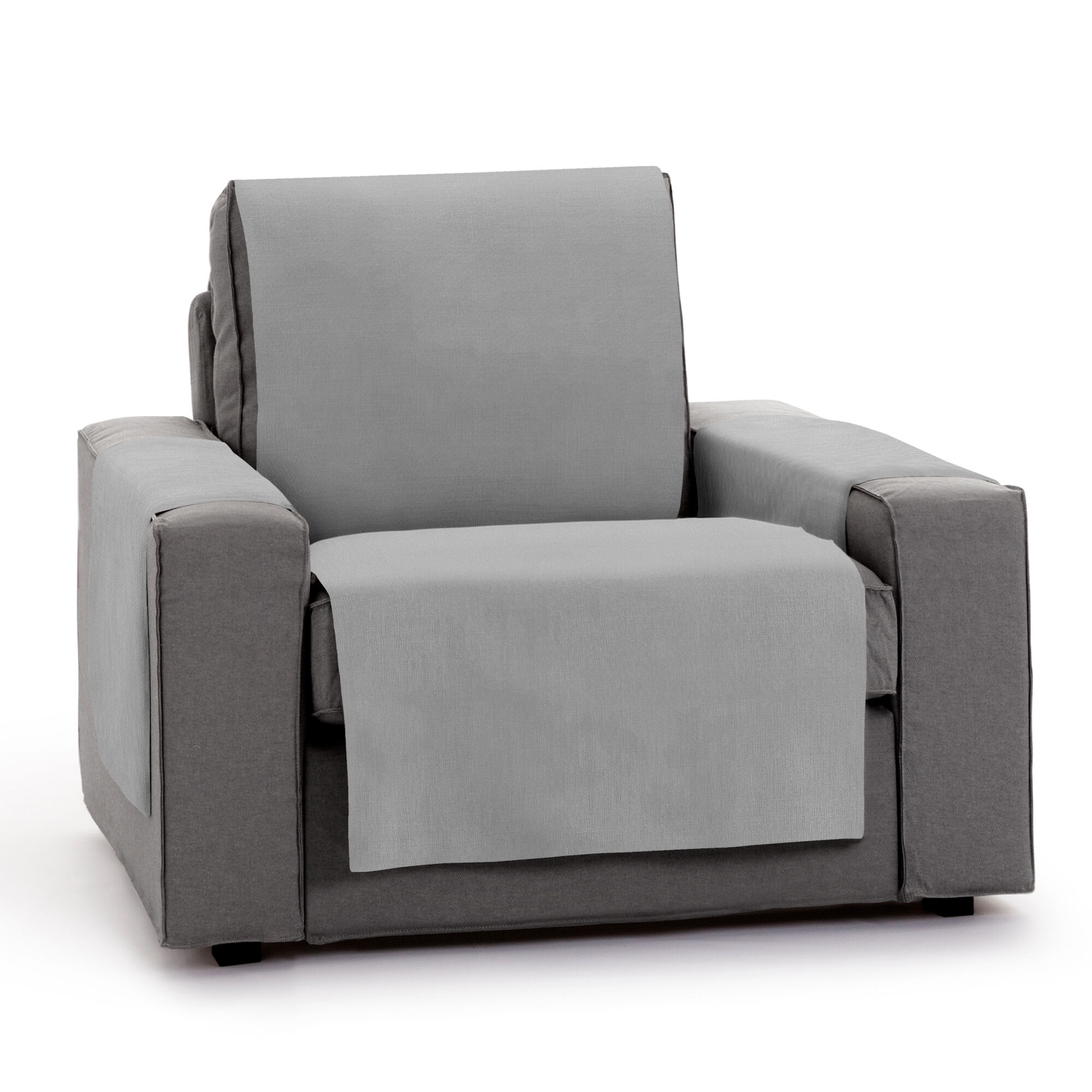Protector Cubresofa Sofa Royale 55 cm. Color Gris Oscuro. 1 plaza (60-110 cm), , large Imagen numero 1