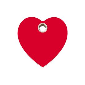 Red Dingo Placa identificativa Plastico Corazón para perros