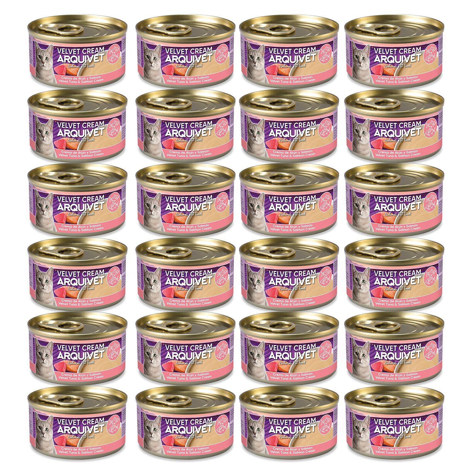Crema de At&uacute;n y Salm&oacute;n - Velvet Cream para gatos - 80g, , large Imagen numero 3