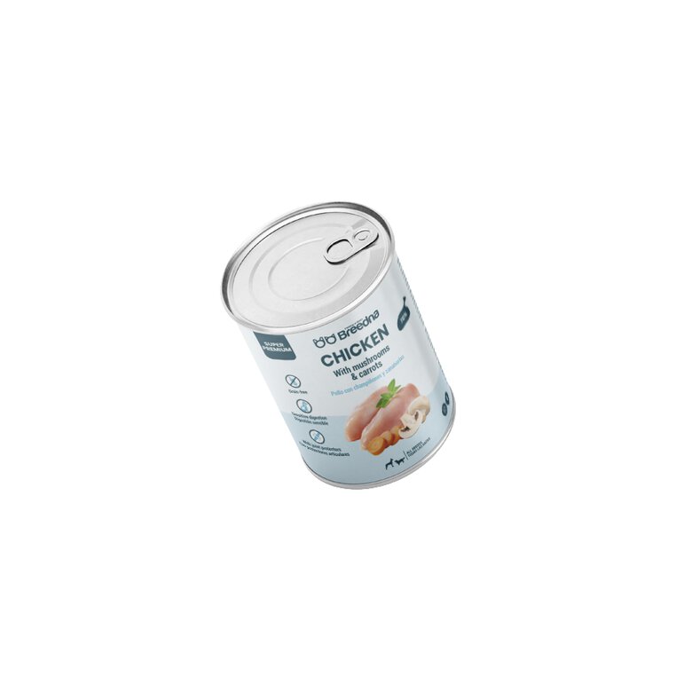 Breedna Alimento húmedo pollo (Pack 12 Latas), , large image number null