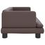 vidaXL Cama para perros de cuero sintético marrón 60x40x30 cm, , large indicador imagen numero 3