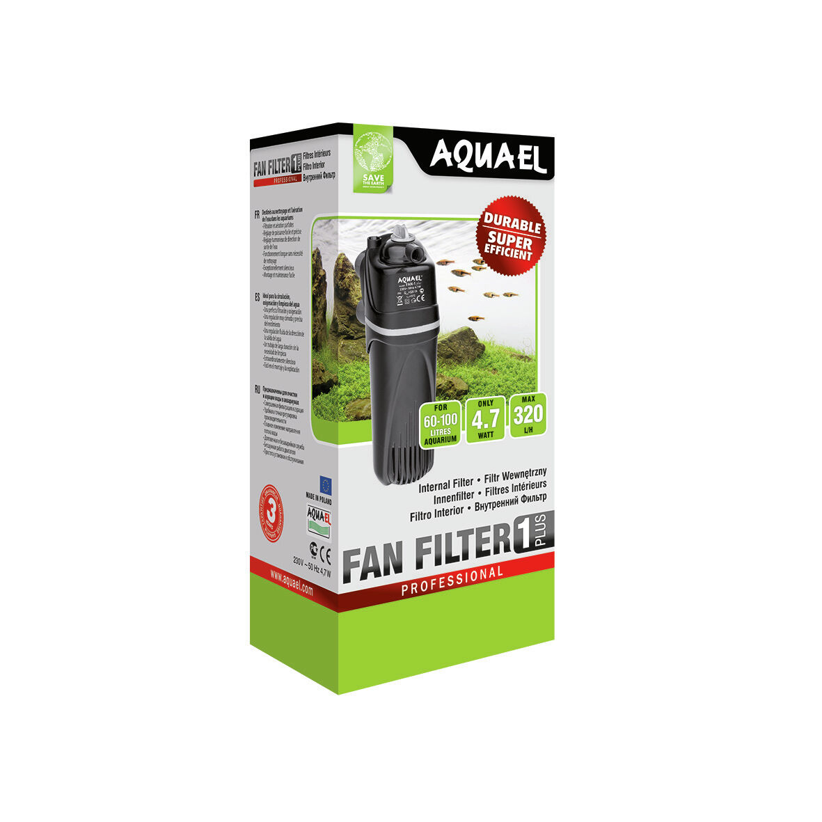 AQUAEL FILTRO INTERIOR FAN (1-PLUS), , large Imagen numero 2