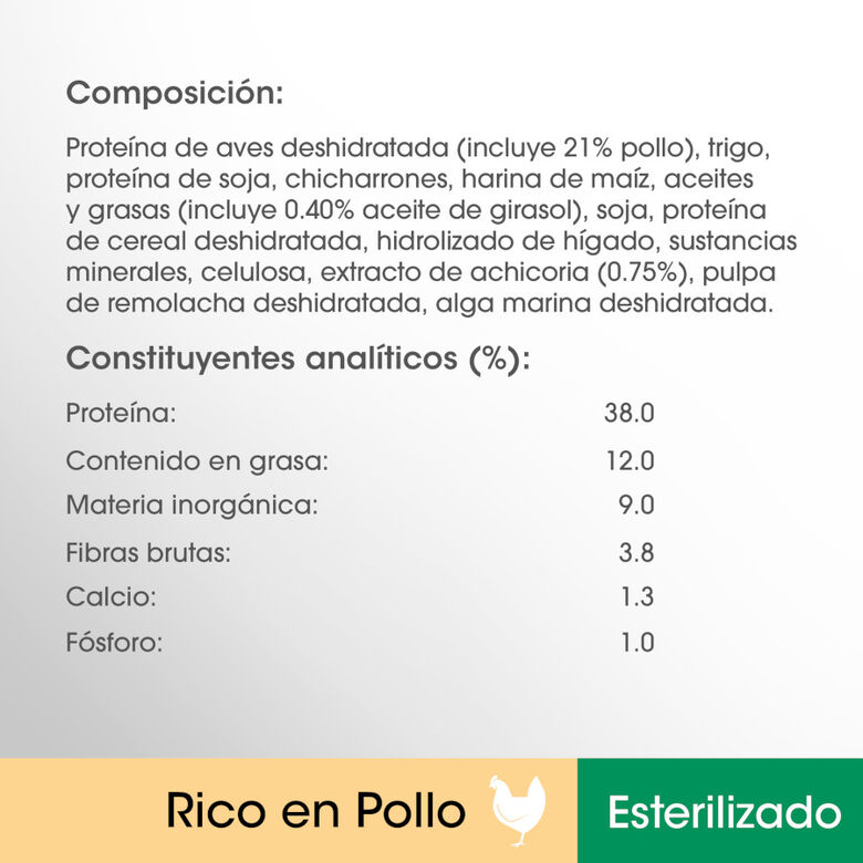 Perfect Fit Adult 1+ Esterilizado Pollo pienso para gatos thumbnail