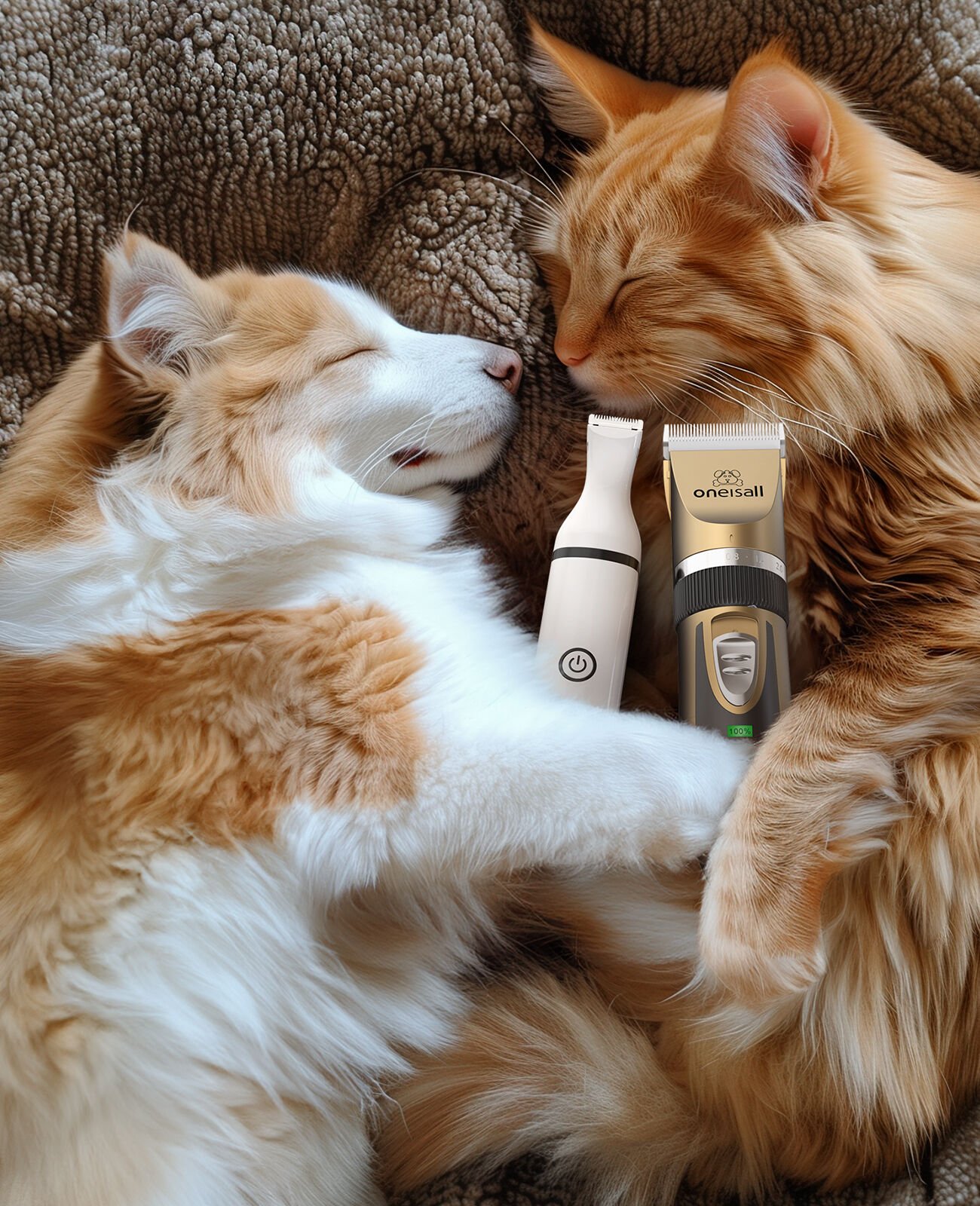 Oneisall Recortadora de pelo y patas para perro y gato thumbnail