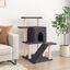 vidaXL Rascador para gatos con postes de sisal gris oscuro 97 cm, , large indicador imagen numero 2