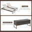 Outsunny Conjunto de 2 Tumbonas de Jard&iacute;n con Cojines Acolchados Rat&aacute;n con Mesa Auxiliar para Piscina o Terraza Carga 160 kg 195x60x86 cm Acero Marr&oacute;n, , large indicador imagen numero 4