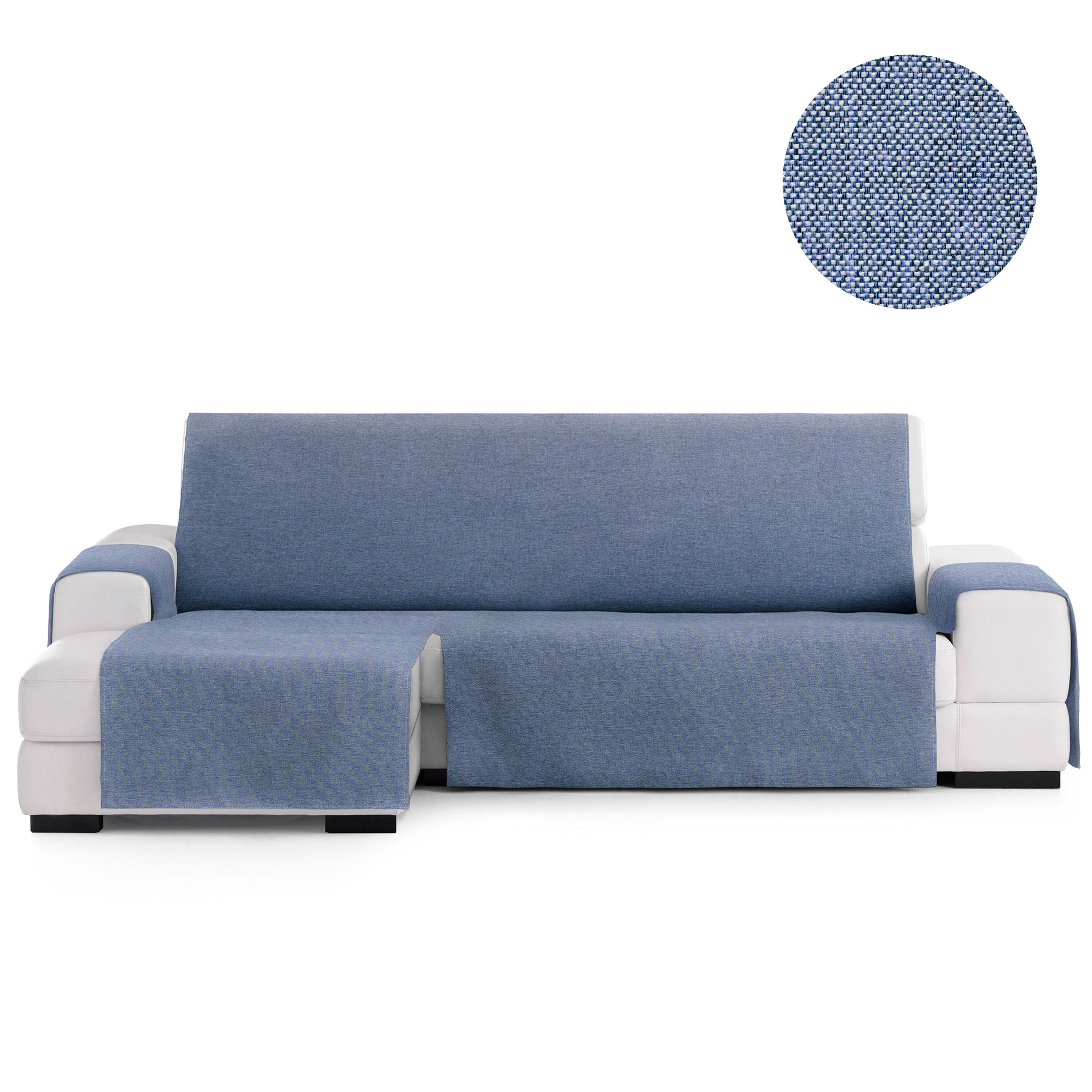 Vipalia Protector Cubre Sof&aacute; Chaise Izquierdo 240 Color Azul Modelo Brisa, , large Imagen numero 6
