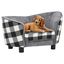 Sofá con estampado de cuadros para perros color Gris, , large indicador imagen numero 1