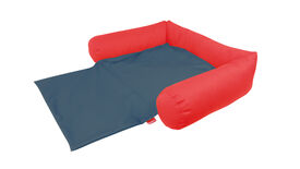 Gauty Cama Tela de sarga rojo y azul para Perros y Gatos