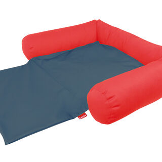 Gauty Cama Tela de sarga rojo y azul para Perros y Gatos