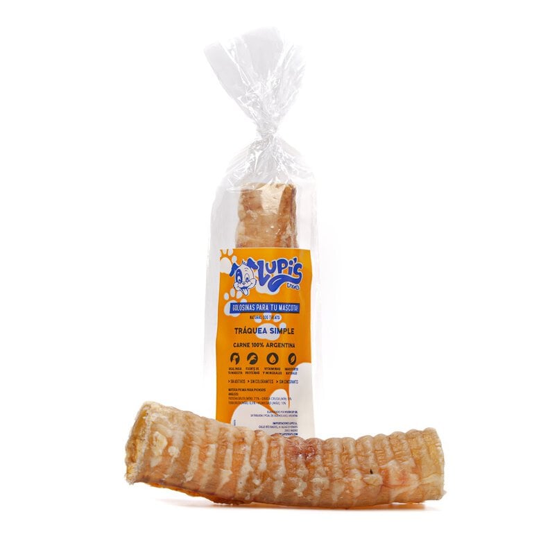 Tráquea Simple Premium 100% Natural. Fabricado en Argentina.