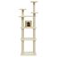 Vidaxl rascador &aacute;rbol con casa crema para gatos, , large indicador imagen numero 4